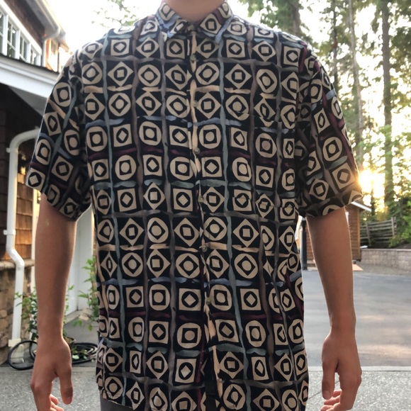 Pierre Cardin 100% Rayon Vintage Short Sleeve - Picture 1 of 3